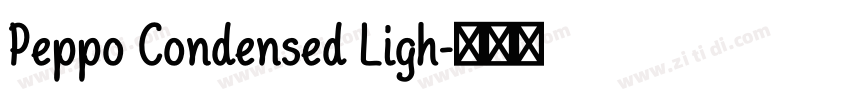 Peppo Condensed Ligh字体转换